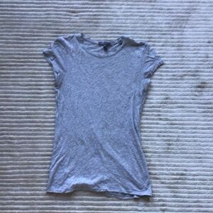 Vince Light Gray Short Sleeve Tee